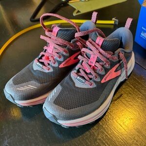 Brooks Charcoal and Coral Athletic Shoes